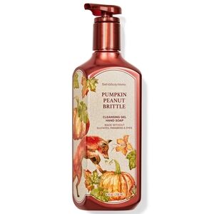 Bath Body Works Friendly Fox Pumpkin Peanut Brittle Cleansing Gel Hand Soap NEW